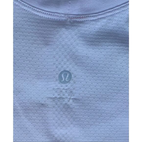 LULULEMON SWIFTLY TECH CREW lavender SHORT SLEEVE SEAMLESS T SHIRT TOP sz 12 - Picture 6 of 7